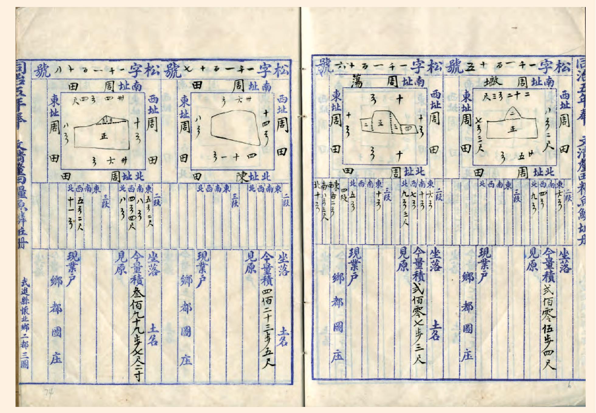 清同治《清厘田糧魚鱗丘冊》